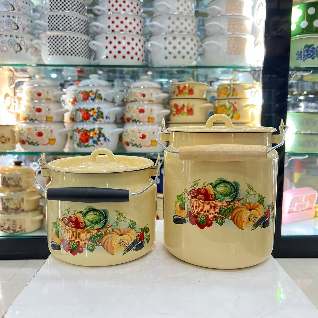 دبه روغن و شیر لعابی برند لیوسونسکی ساخت روسیه