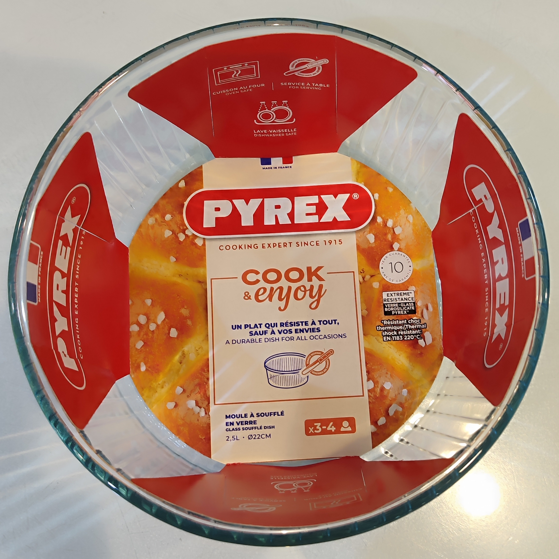 ظرف کیک پیرکس فرانسه قالب گرد سری Cook & Enjoy